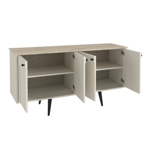meg-GP042-0299,1-6 ΜΠΟΥΦΕΣ SEVILLA MEGAPAP ΧΡΩΜΑ SANDSTONE - TRAVERTINE 150X44,6X72,2ΕΚ.
