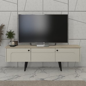 meg-GP042-0301,1-0 ΕΠΙΠΛΟ ΤΗΛΕΟΡΑΣΗΣ SEVILLA MEGAPAP ΧΡΩΜΑ SANDSTONE - TRAVERTINE 150X35X45,6ΕΚ.