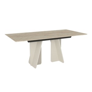 meg-GP042-0302,1-0 ΤΡΑΠΕΖΙ SEVILLA MEGAPAP ΧΡΩΜΑ SANDSTONE - TRAVERTINE 180X90X75ΕΚ.