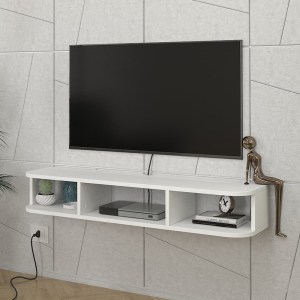 meg-GP042-0307,1-2 ΕΠΙΠΛΟ ΤΗΛΕΟΡΑΣΗΣ ΕΠΙΤΟΙΧΙΟ BASK MEGAPAP ΜΕ LED ΧΡΩΜΑ ΛΕΥΚΟ 120X29,6X19,2ΕΚ.