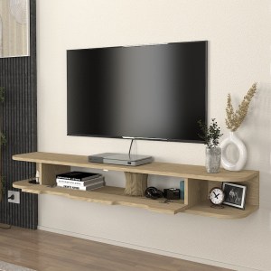 meg-GP042-0308,1-1 ΕΠΙΠΛΟ ΤΗΛΕΟΡΑΣΗΣ ΕΠΙΤΟΙΧΙΟ NOLAND MEGAPAP ΜΕ LED ΧΡΩΜΑ ROTA OAK 150X35X19,2ΕΚ.