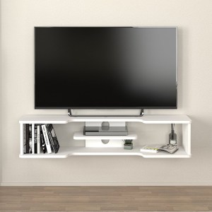 meg-GP042-0310,1-1 ΕΠΙΠΛΟ ΤΗΛΕΟΡΑΣΗΣ ΕΠΙΤΟΙΧΙΟ PERRY MEGAPAP ΧΡΩΜΑ ΛΕΥΚΟ 120X29,6X25,6ΕΚ.