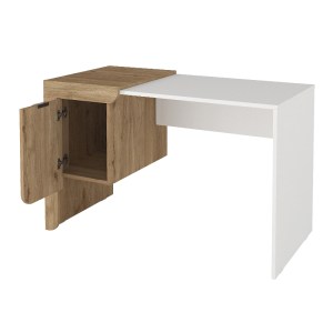 meg-GP042-0312,1-5 ΓΡΑΦΕΙΟ ΕΡΓΑΣΙΑΣ DARIO MEGAPAP ΧΡΩΜΑ SEPET OAK - ΛΕΥΚΟ 120X60X73,2ΕΚ.