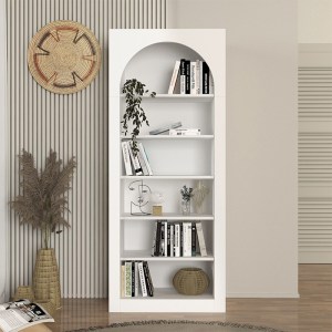 meg-GP042-0314,1-1 ΒΙΒΛΙΟΘΗΚΗ VOILA MEGAPAP ΧΡΩΜΑ ΛΕΥΚΟ 74X35X180ΕΚ.