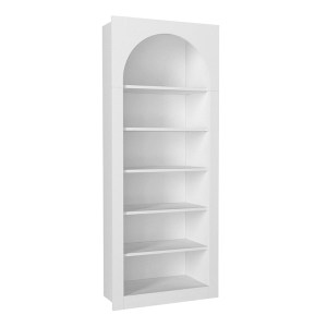 meg-GP042-0314,1-4 ΒΙΒΛΙΟΘΗΚΗ VOILA MEGAPAP ΧΡΩΜΑ ΛΕΥΚΟ 74X35X180ΕΚ.