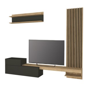 meg-GP042-0322,2-4 ΣΥΝΘΕΣΗ ΤΗΛΕΟΡΑΣΗΣ DUMONT MEGAPAP ΧΡΩΜΑ ΑΝΘΡΑΚΙ - SEPET OAK 240X36,8X200ΕΚ.