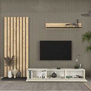 meg-GP042-0325,1-1 ΣΥΝΘΕΣΗ ΤΗΛΕΟΡΑΣΗΣ NAGINI MEGAPAP ΧΡΩΜΑ IVORY - SAPPHIRE OAK - ΑΝΘΡΑΚΙ 260X39,4X203,6ΕΚ.