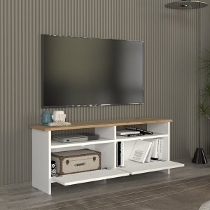 meg-GP042-0327,1-1 ΕΠΙΠΛΟ ΤΗΛΕΟΡΑΣΗΣ GRADIAS MEGAPAP ΧΡΩΜΑ ΛΕΥΚΟ - SAPPHIRE OAK 120X29,6X46,8ΕΚ.