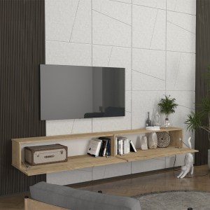 meg-GP042-0328,4-1 ΕΠΙΠΛΟ ΤΗΛΕΟΡΑΣΗΣ ΕΠΙΤΟΙΧΙΟ ESPANSE MEGAPAP ΧΡΩΜΑ SAPPHIRE OAK 241,8X31,7X30ΕΚ.