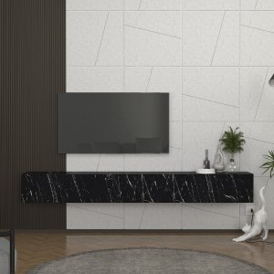 meg-GP042-0328,6-3 ΕΠΙΠΛΟ ΤΗΛΕΟΡΑΣΗΣ ΕΠΙΤΟΙΧΙΟ ESPANSE MEGAPAP ΧΡΩΜΑ ΜΑΥΡΟ ΕΦΕ ΜΑΡΜΑΡΟΥ 241,8X31,7X30ΕΚ.