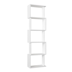 meg-GP042-0330,1-3 ΒΙΒΛΙΟΘΗΚΗ ALVINA MEGAPAP ΧΡΩΜΑ ΛΕΥΚΟ 45X19,6X158,8ΕΚ.