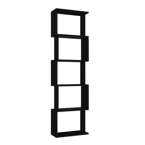 meg-GP042-0330,2-3 ΒΙΒΛΙΟΘΗΚΗ ALVINA MEGAPAP ΧΡΩΜΑ ΜΑΥΡΟ 45X19,6X158,8ΕΚ.