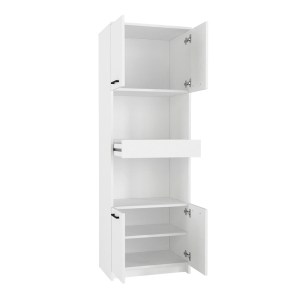 meg-GP042-0331,1-6 ΝΤΟΥΛΑΠΙ ΚΟΥΖΙΝΑΣ - ΜΠΑΝΙΟΥ ALVENTO MEGAPAP ΧΡΩΜΑ ΛΕΥΚΟ 60X42X180ΕΚ.