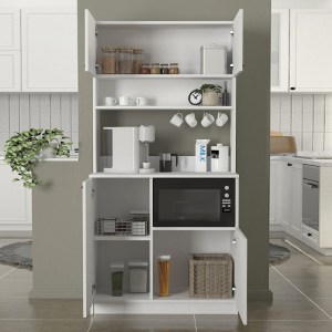 meg-GP042-0333,1-2 ΕΠΙΠΛΟ ΚΟΥΖΙΝΑΣ TUCO 2 MEGAPAP ΧΡΩΜΑ ΛΕΥΚΟ 90X40X180ΕΚ.