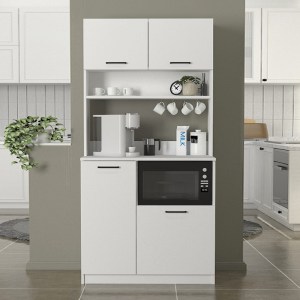 meg-GP042-0333,1-3 ΕΠΙΠΛΟ ΚΟΥΖΙΝΑΣ TUCO 2 MEGAPAP ΧΡΩΜΑ ΛΕΥΚΟ 90X40X180ΕΚ.