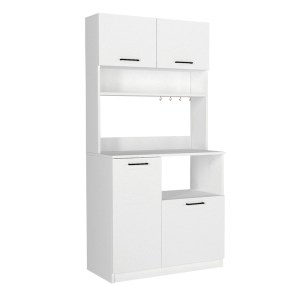 meg-GP042-0333,1-5 ΕΠΙΠΛΟ ΚΟΥΖΙΝΑΣ TUCO 2 MEGAPAP ΧΡΩΜΑ ΛΕΥΚΟ 90X40X180ΕΚ.