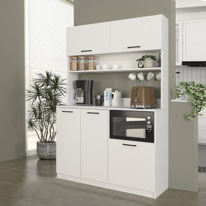 meg-GP042-0334,1-0 ΕΠΙΠΛΟ ΚΟΥΖΙΝΑΣ TUCO 3 MEGAPAP ΧΡΩΜΑ ΛΕΥΚΟ 123,8X40X180ΕΚ.