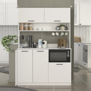 meg-GP042-0334,1-3 ΕΠΙΠΛΟ ΚΟΥΖΙΝΑΣ TUCO 3 MEGAPAP ΧΡΩΜΑ ΛΕΥΚΟ 123,8X40X180ΕΚ.