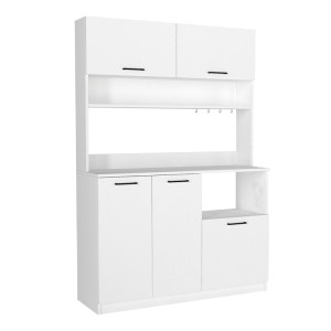 meg-GP042-0334,1-5 ΕΠΙΠΛΟ ΚΟΥΖΙΝΑΣ TUCO 3 MEGAPAP ΧΡΩΜΑ ΛΕΥΚΟ 123,8X40X180ΕΚ.