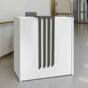 meg-GP042-0344,1-4 ΓΡΑΦΕΙΟ ΥΠΟΔΟΧΗΣ - RECEPTION HOLA MEGAPAP ΧΡΩΜΑ ΛΕΥΚΟ - ΑΝΘΡΑΚΙ 93,6X45,2X110,3ΕΚ.