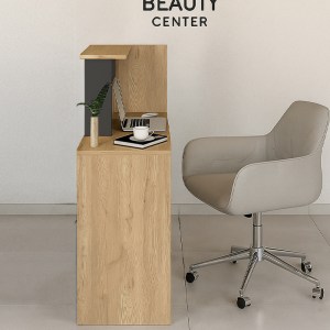 meg-GP042-0346,1-2 ΓΡΑΦΕΙΟ ΥΠΟΔΟΧΗΣ - RECEPTION ENTER MEGAPAP ΧΡΩΜΑ SEPET OAK - ΑΝΘΡΑΚΙ 86,9X40X110,3ΕΚ.