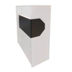 meg-GP042-0347,1-7 ΓΡΑΦΕΙΟ ΥΠΟΔΟΧΗΣ - RECEPTION ALOHA MEGAPAP ΜΕ LED ΧΡΩΜΑ ΛΕΥΚΟ - ΑΝΘΡΑΚΙ 95,5X40X110,3ΕΚ.