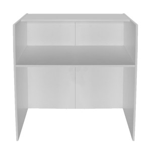 meg-GP042-0347,1-9 ΓΡΑΦΕΙΟ ΥΠΟΔΟΧΗΣ - RECEPTION ALOHA MEGAPAP ΜΕ LED ΧΡΩΜΑ ΛΕΥΚΟ - ΑΝΘΡΑΚΙ 95,5X40X110,3ΕΚ.