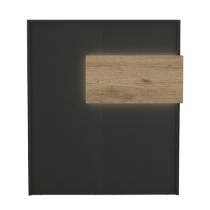 meg-GP042-0347,2-6 ΓΡΑΦΕΙΟ ΥΠΟΔΟΧΗΣ - RECEPTION ALOHA MEGAPAP ΜΕ LED ΧΡΩΜΑ ΑΝΘΡΑΚΙ - SEPET OAK 95,5X40X110,3ΕΚ.