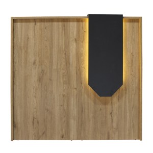 meg-GP042-0348,1-8 ΓΡΑΦΕΙΟ ΥΠΟΔΟΧΗΣ - RECEPTION NAVITA MEGAPAP ΜΕ LED ΧΡΩΜΑ SEPET OAK - ΑΝΘΡΑΚΙ 113,6X42X111,8ΕΚ.