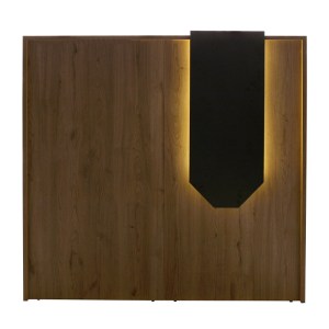 meg-GP042-0348,1-9 ΓΡΑΦΕΙΟ ΥΠΟΔΟΧΗΣ - RECEPTION NAVITA MEGAPAP ΜΕ LED ΧΡΩΜΑ SEPET OAK - ΑΝΘΡΑΚΙ 113,6X42X111,8ΕΚ.