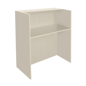 meg-GP042-0349,1-5 ΓΡΑΦΕΙΟ ΥΠΟΔΟΧΗΣ - RECEPTION KARIBU MEGAPAP ΜΕ LED ΧΡΩΜΑ SANDSTONE - SEPET OAK 90X40X100ΕΚ.