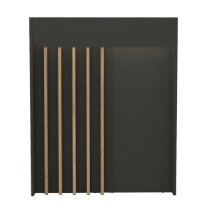 meg-GP042-0349,2-4 ΓΡΑΦΕΙΟ ΥΠΟΔΟΧΗΣ - RECEPTION KARIBU MEGAPAP ΜΕ LED ΧΡΩΜΑ ΑΝΘΡΑΚΙ - SEPET OAK 90X40X100ΕΚ.