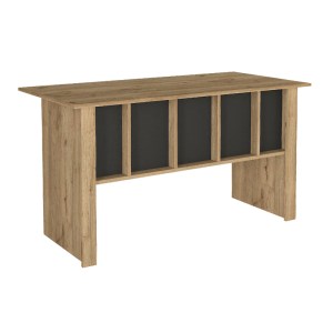 meg-GP042-0351,1-4 ΓΡΑΦΕΙΟ ΕΡΓΑΣΙΑΣ NIKA MEGAPAP ΧΡΩΜΑ SEPET OAK - ΑΝΘΡΑΚΙ 140X60X75ΕΚ.