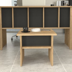 meg-GP042-0352,1-2 ΤΡΑΠΕΖΑΚΙ ΣΑΛΟΝΙΟΥ - ΓΡΑΦΕΙΟΥ NIKA MEGAPAP ΧΡΩΜΑ SEPET OAK - ΑΝΘΡΑΚΙ 45X45X40ΕΚ.