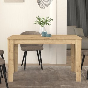 meg-GP042-0355,1-2 ΤΡΑΠΕΖΙ DARLEN MEGAPAP ΧΡΩΜΑ SAPPHIRE OAK 125X72X74ΕΚ.