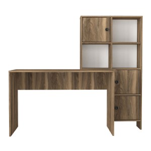 meg-GP042-0357,1-5 ΓΡΑΦΕΙΟ ΕΡΓΑΣΙΑΣ LESYA MEGAPAP ΑΝΑΣΤΡΕΨΙΜΟ ΧΡΩΜΑ ΚΑΡΥΔΙ 159,2X59,6X141,2ΕΚ.