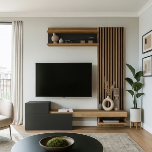 meg-GP042-0363,1-2 ΣΥΝΘΕΣΗ ΤΗΛΕΟΡΑΣΗΣ DUMONT MEGAPAP ΧΡΩΜΑ ΑΝΘΡΑΚΙ - SEPET OAK 180X36,8X200ΕΚ.