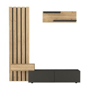 meg-GP042-0364,1-8 ΣΥΝΘΕΣΗ ΤΗΛΕΟΡΑΣΗΣ ROSALINE MEGAPAP ΧΡΩΜΑ ΑΝΘΡΑΚΙ - SEPET OAK 183X31,3X196,9ΕΚ.