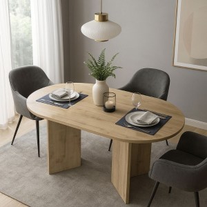 meg-GP042-0367,1-0 ΤΡΑΠΕΖΙ CORTADO MEGAPAP ΧΡΩΜΑ SAPPHIRE OAK 138X80X75ΕΚ.