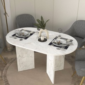 meg-GP042-0367,2-4 ΤΡΑΠΕΖΙ CORTADO MEGAPAP ΧΡΩΜΑ ΛΕΥΚΟ ΕΦΕ ΜΑΡΜΑΡΟΥ 138X80X75ΕΚ.