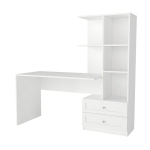 meg-GP042-0368,1-5 ΓΡΑΦΕΙΟ ΕΡΓΑΣΙΑΣ MANTRA MEGAPAP ΧΡΩΜΑ ΛΕΥΚΟ 150X60X152ΕΚ.