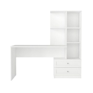 meg-GP042-0368,1-6 ΓΡΑΦΕΙΟ ΕΡΓΑΣΙΑΣ MANTRA MEGAPAP ΧΡΩΜΑ ΛΕΥΚΟ 150X60X152ΕΚ.