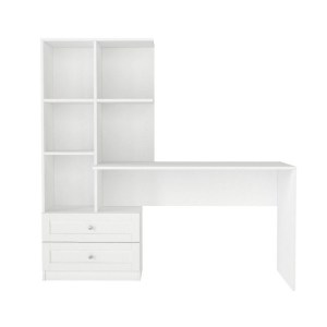 meg-GP042-0369,1-6 ΓΡΑΦΕΙΟ ΕΡΓΑΣΙΑΣ MANTRA MEGAPAP ΧΡΩΜΑ ΛΕΥΚΟ 150X60X152ΕΚ.