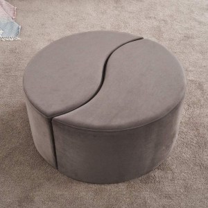 meg-GP043-0080,1-2 ΣΚΑΜΠΩ ALIS MEGAPAP ΒΕΛΟΥΔΙΝΟ ΧΡΩΜΑ ΑΝΟΙΧΤΟ ΓΚΡΙ 80X80X40ΕΚ.