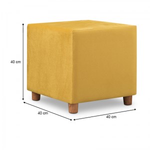 meg-GP043-0099,1-3 ΣΚΑΜΠΩ DAISY MEGAPAP ΥΦΑΣΜΑΤΙΝΟ ΧΡΩΜΑ ΚΙΤΡΙΝΟ 40X40X40ΕΚ.