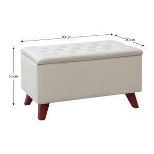 meg-GP043-0101,4-4 ΣΚΑΜΠΩ - ΤΑΜΠΟΥΡΕ LOTUS MEGAPAP ΒΕΛΟΥΔΙΝΟ ΧΡΩΜΑ ΜΠΕΖ 90X40X50ΕΚ.