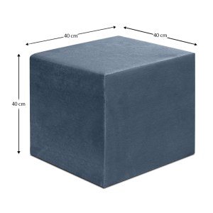meg-GP043-0102,1-3 ΣΚΑΜΠΩ APRIL MEGAPAP ΒΕΛΟΥΔΙΝΟ ΧΡΩΜΑ ΑΝΘΡΑΚΙ 40X40X40ΕΚ.