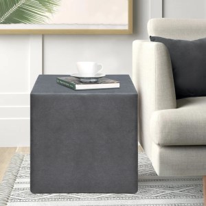 meg-GP043-0102,2-1 ΣΚΑΜΠΩ APRIL MEGAPAP ΒΕΛΟΥΔΙΝΟ ΧΡΩΜΑ ΓΚΡΙ 40X40X40ΕΚ.