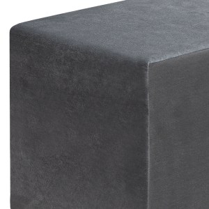 meg-GP043-0102,2-2 ΣΚΑΜΠΩ APRIL MEGAPAP ΒΕΛΟΥΔΙΝΟ ΧΡΩΜΑ ΓΚΡΙ 40X40X40ΕΚ.