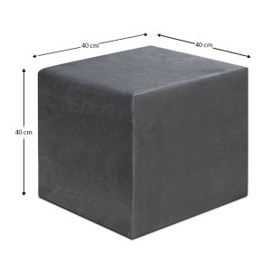 meg-GP043-0102,2-3 ΣΚΑΜΠΩ APRIL MEGAPAP ΒΕΛΟΥΔΙΝΟ ΧΡΩΜΑ ΓΚΡΙ 40X40X40ΕΚ.